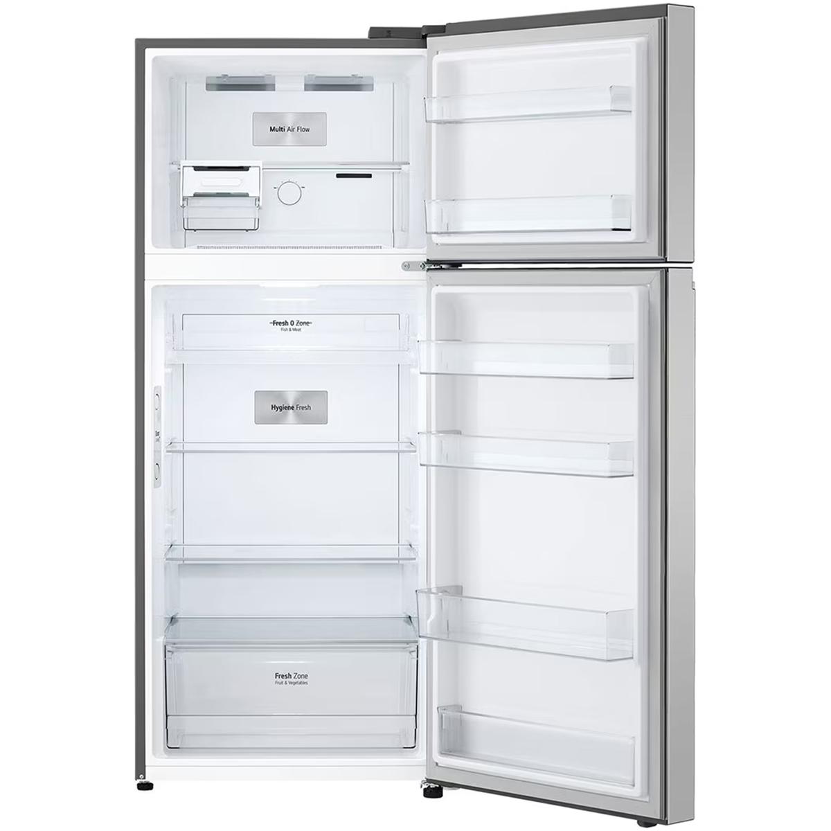 Heladera Top Freezer 395L LG Smart Inverter VT40MPY Thinq Plata